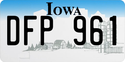 IA license plate DFP961