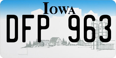IA license plate DFP963