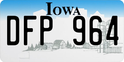 IA license plate DFP964