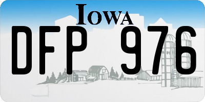 IA license plate DFP976