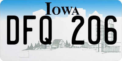 IA license plate DFQ206