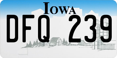 IA license plate DFQ239