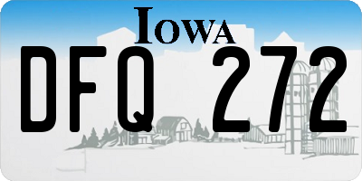 IA license plate DFQ272