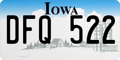 IA license plate DFQ522