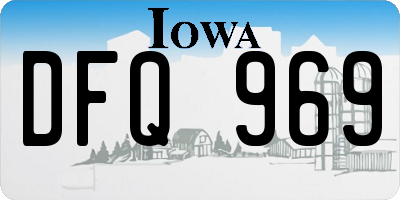 IA license plate DFQ969