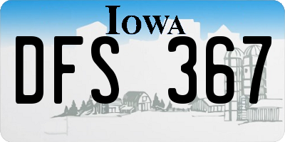 IA license plate DFS367