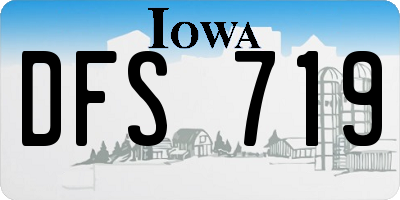 IA license plate DFS719