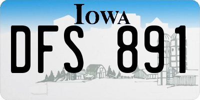 IA license plate DFS891