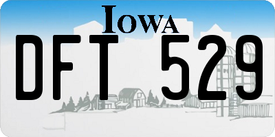 IA license plate DFT529