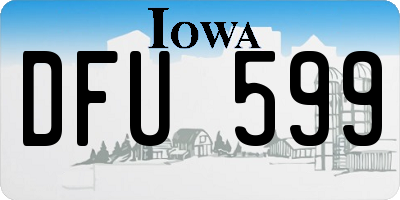 IA license plate DFU599
