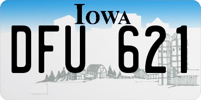 IA license plate DFU621