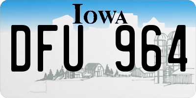 IA license plate DFU964