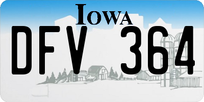 IA license plate DFV364