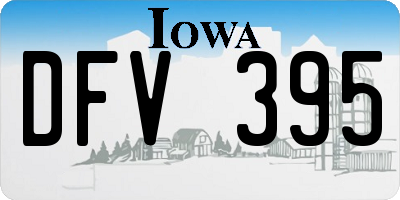 IA license plate DFV395