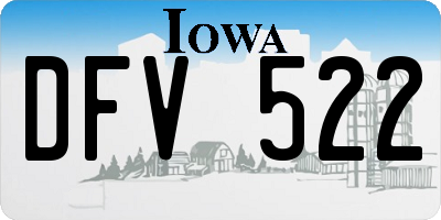 IA license plate DFV522