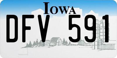 IA license plate DFV591