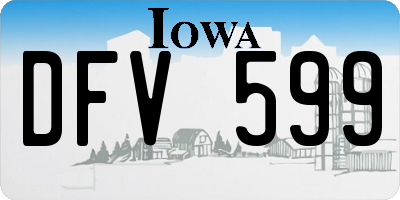 IA license plate DFV599