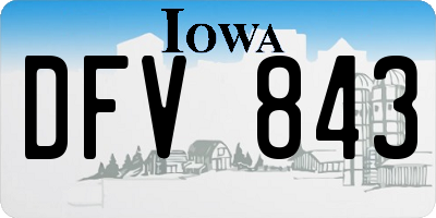IA license plate DFV843