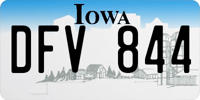 IA license plate DFV844