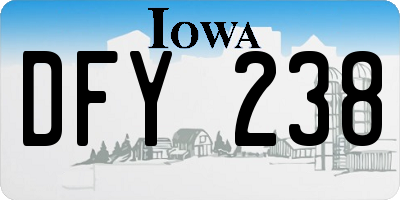 IA license plate DFY238