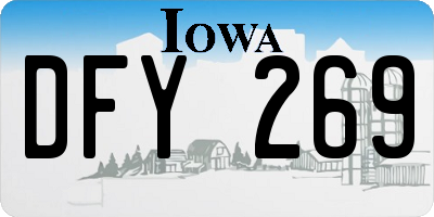 IA license plate DFY269