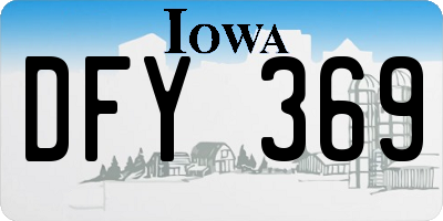 IA license plate DFY369