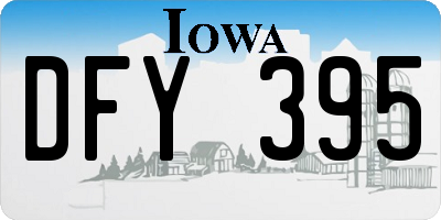 IA license plate DFY395