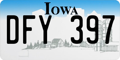 IA license plate DFY397