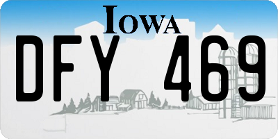 IA license plate DFY469