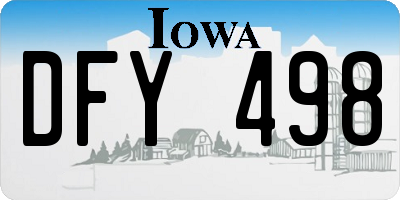 IA license plate DFY498