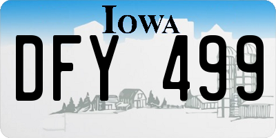 IA license plate DFY499