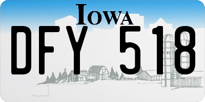 IA license plate DFY518
