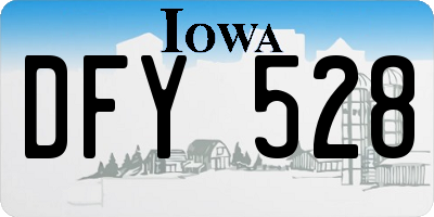 IA license plate DFY528