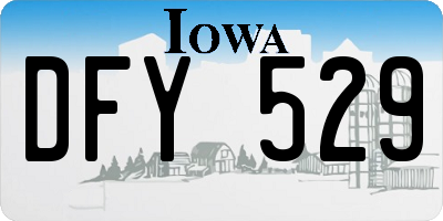 IA license plate DFY529