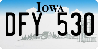 IA license plate DFY530