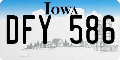 IA license plate DFY586