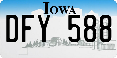 IA license plate DFY588