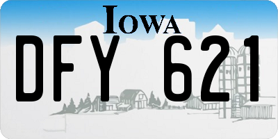 IA license plate DFY621