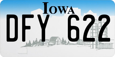 IA license plate DFY622