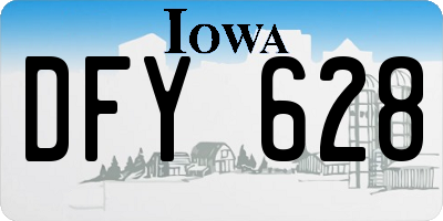IA license plate DFY628
