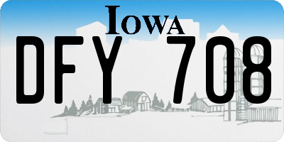 IA license plate DFY708