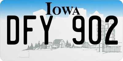 IA license plate DFY902