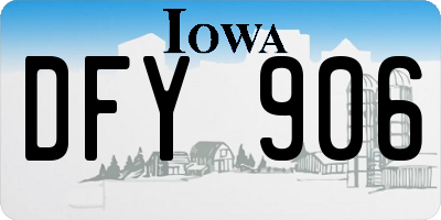 IA license plate DFY906