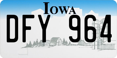 IA license plate DFY964