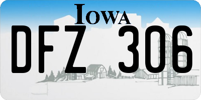 IA license plate DFZ306