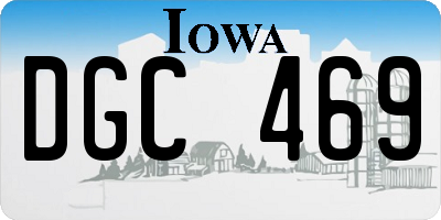 IA license plate DGC469