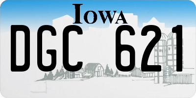 IA license plate DGC621