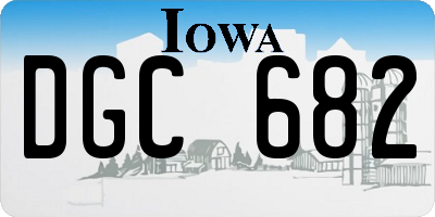 IA license plate DGC682
