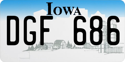 IA license plate DGF686