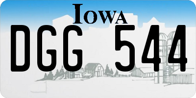 IA license plate DGG544